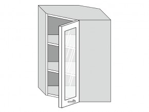 19.60.3у Шкаф настенный (h=913) угловой на 600мм со стекл. дверцей в Туринске - turinsk.магазин96.com | фото