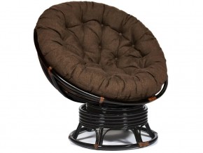 Кресло-качалка Papasan w 23/01 B с подушкой Antique brown, ткань Коричневый в Туринске - turinsk.магазин96.com | фото