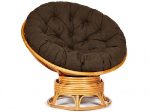 Кресло-качалка Papasan w 23/01 B с подушкой Honey, ткань Коричневый в Туринске - turinsk.магазин96.com | фото