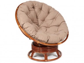 Кресло-качалка Papasan w 23/01 B с подушкой Pecan, экошерсть Коричневый в Туринске - turinsk.магазин96.com | фото