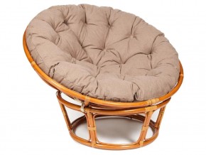 Кресло Papasan 23/01 W с подушкой Cognac, экошерсть Коричневый в Туринске - turinsk.магазин96.com | фото