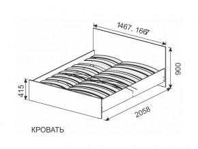 Кровать 1600х2000 ортопедическое основание в Туринске - turinsk.магазин96.com | фото